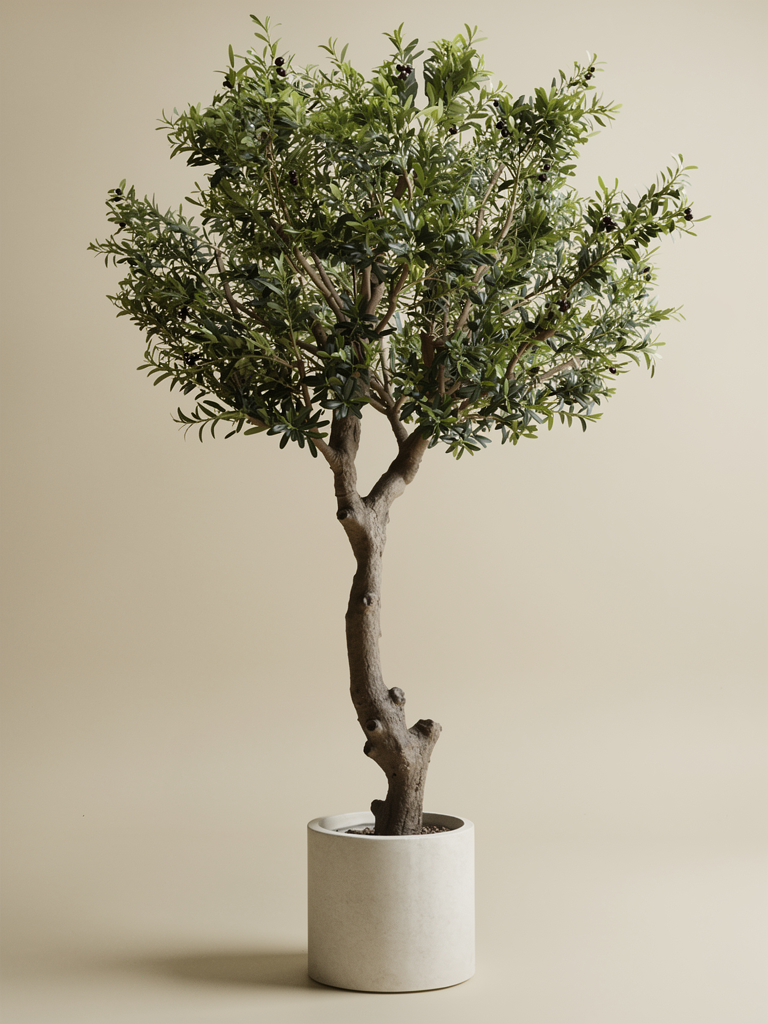Kunst olijfboom MARJOLEIN 270cm, aanzicht van de volledige boom